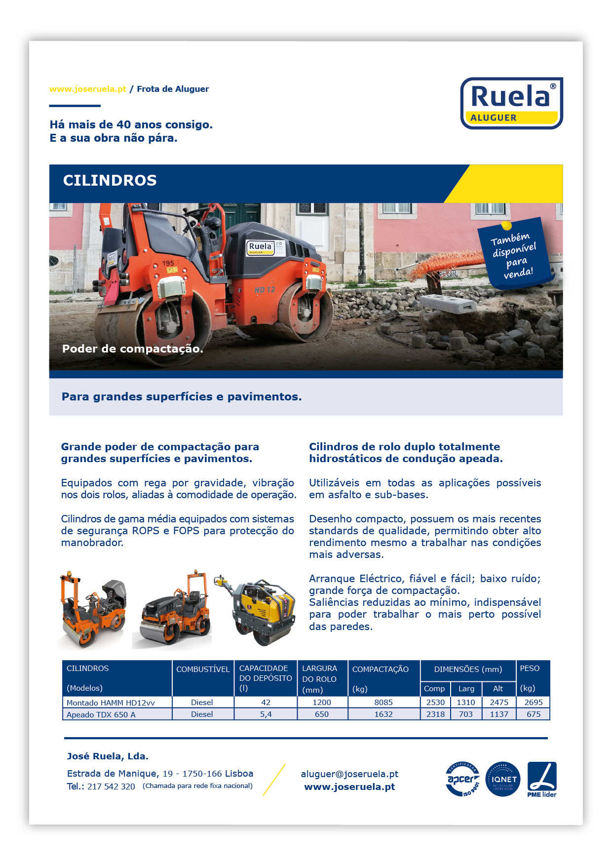 Aluguer de Cilindros – Ruela Aluguer