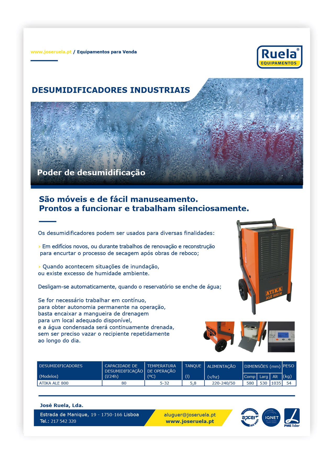 Venda de Desumidificadores – Ruela Equipamentos