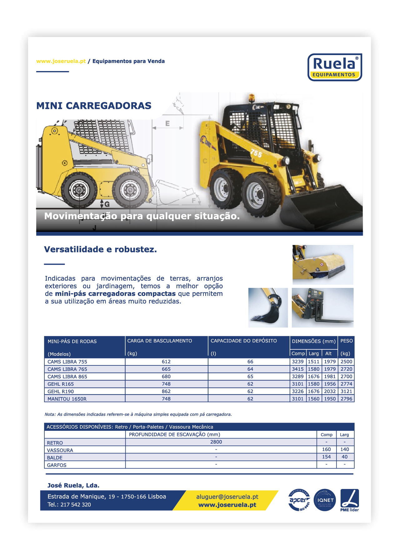 Venda de Mini Carregadoras – Ruela Equipamentos