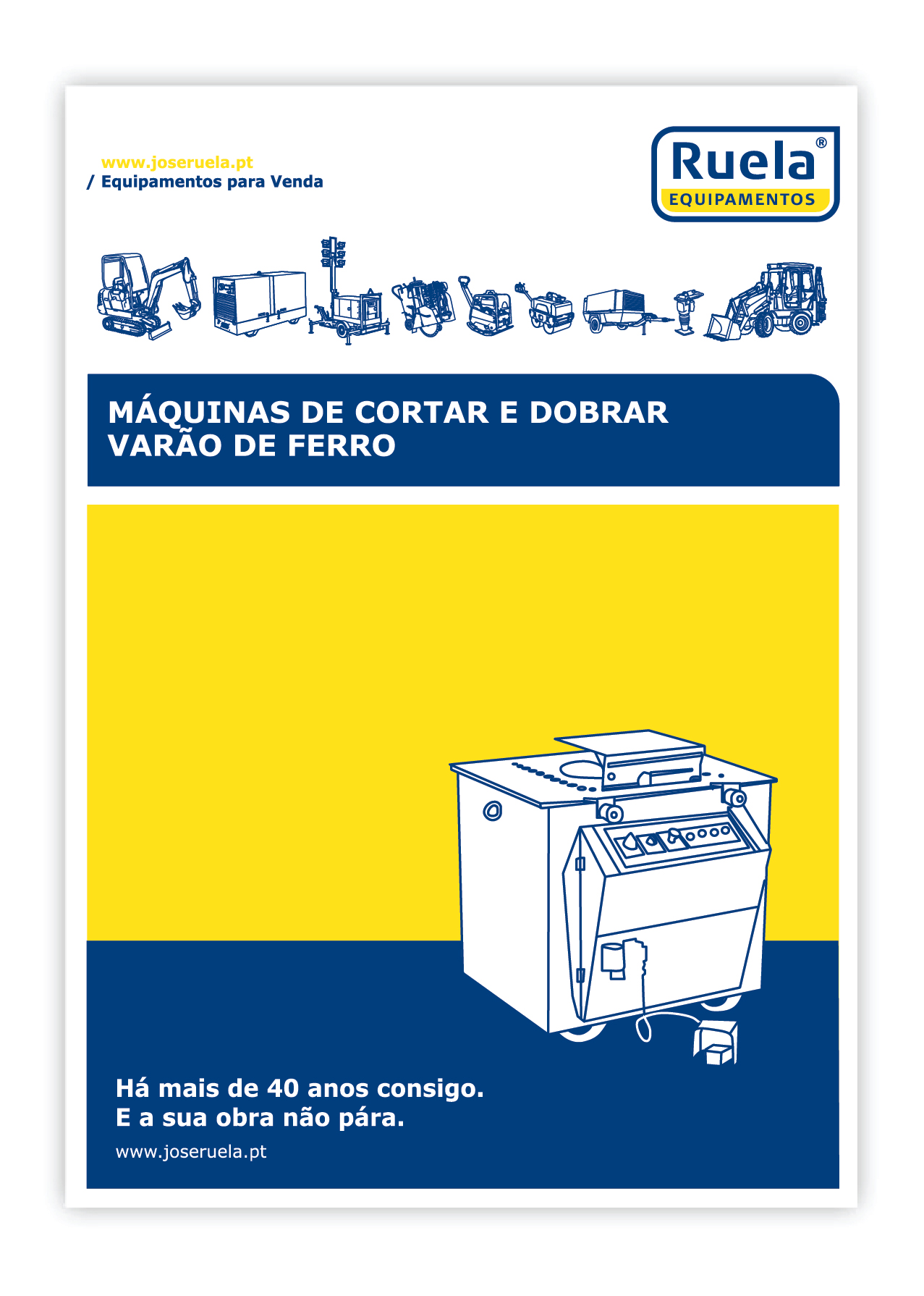 Venda de Máquinas de Cortar e Dobrar Varão de Ferro- Ruela Equipamentos